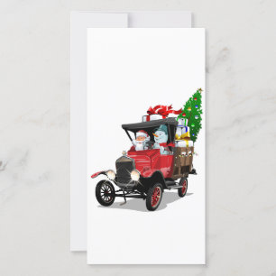 Camion de Noël de dessin animé