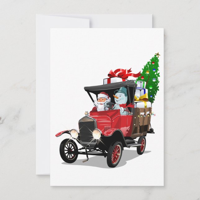 Camion de Noël de dessin animé (Devant)