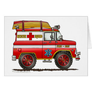 Camion de pompiers de Van Ambulance de délivrance