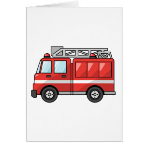 Camion de pompiers/moteur frais de bande dessinée