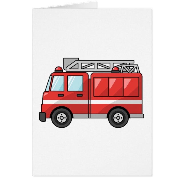 Camion de pompiers/moteur frais de bande dessinée (Devant)