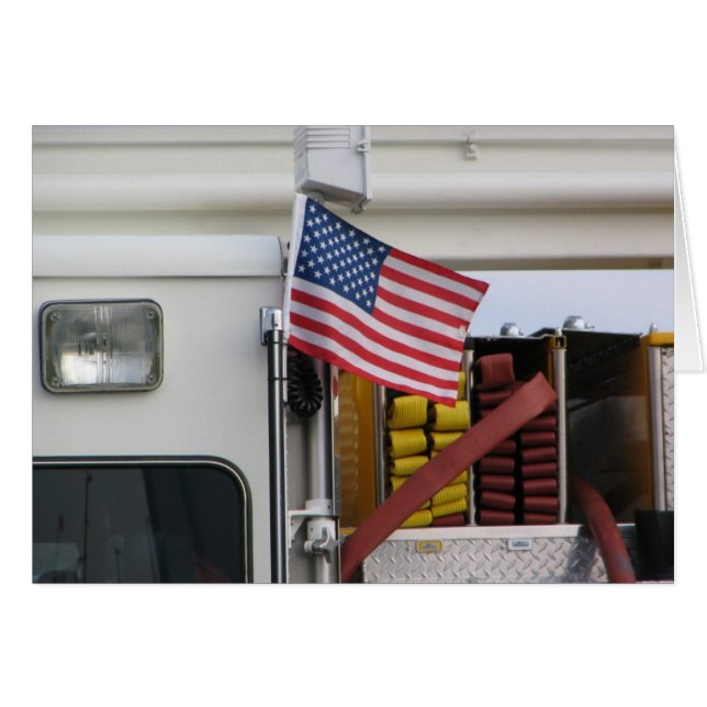 Camion de pompiers patriotique (Devant Horizontal)