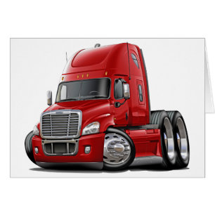 Camion de rouge de Freightliner Cascadia