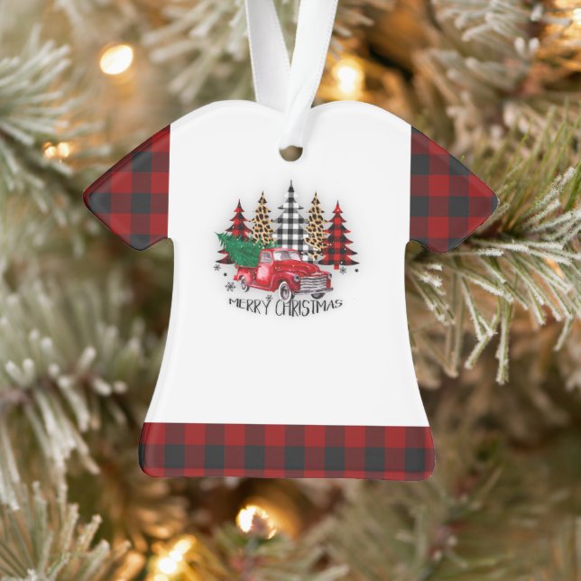 camion et arbres de Noël joyeux (Arbre)