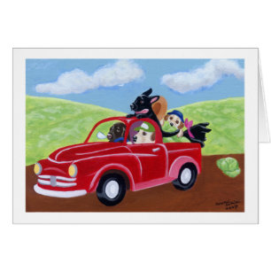 Camion et laboratoires rouges