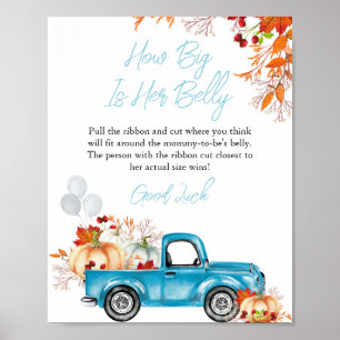 Camion La taille de son ventre Baby shower Poster
