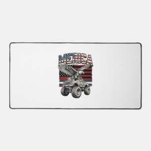 Camion Monstre Aigle Américain Vintage Patriotique