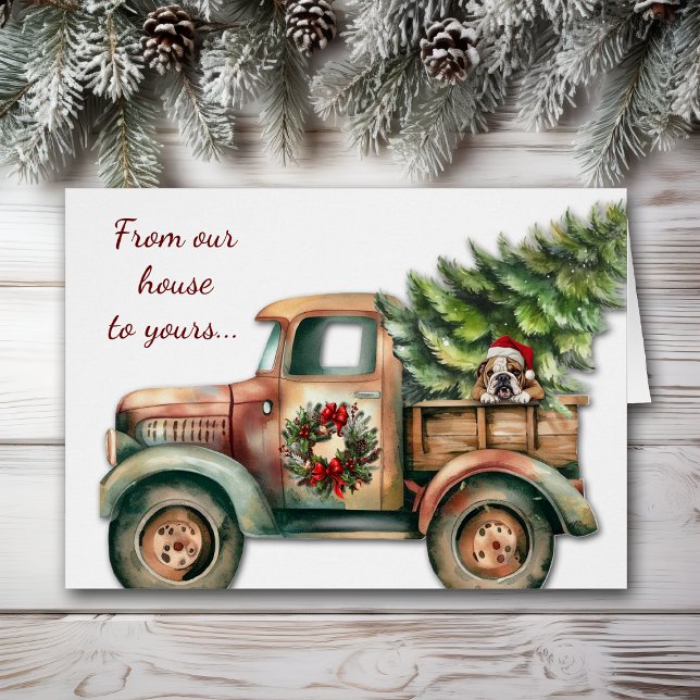 Camion Rétro Bulldog Noël (Créateur téléchargé)