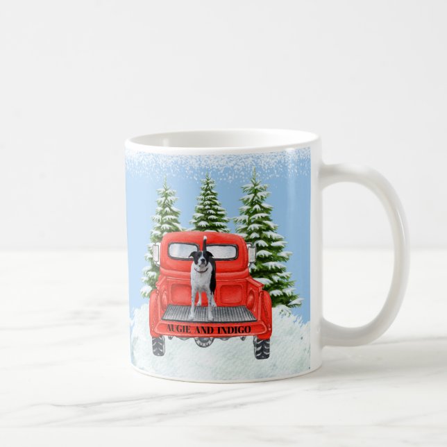 Camion rouge et Pal Indigo café Mug (Droite)