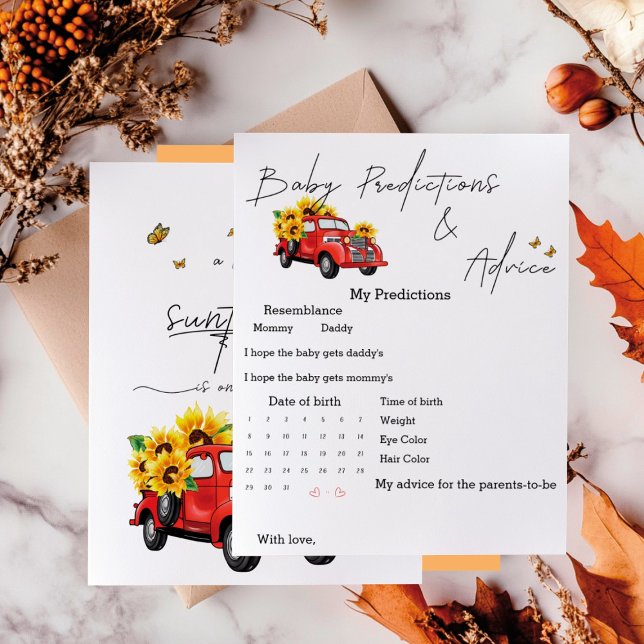 Camion vintage avec Sunflower Prédictions Jeu (Créateur téléchargé)