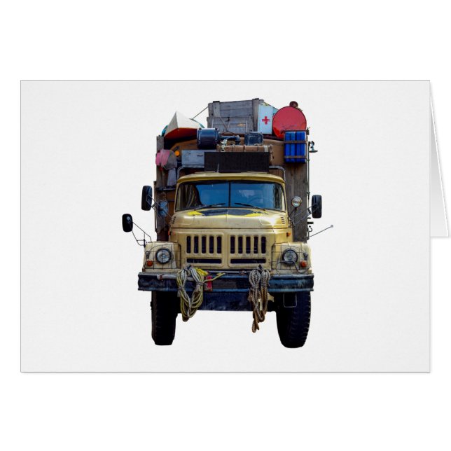 Camion vintage d'expédition de désert (Devant horizontal)