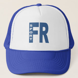 Camionneur casquette blanc/royal FRANCE SPORT