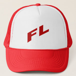 camionneur de casquette blanc rouge FLORIDA