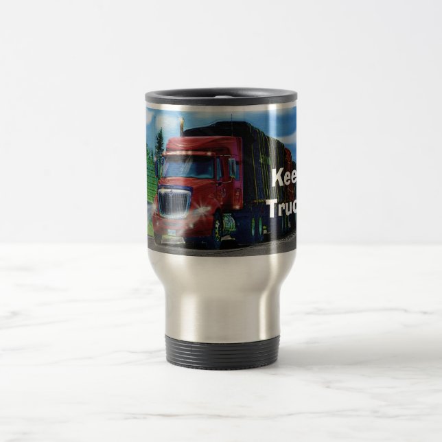Camions Big Rig Cargo Camion Coffee Mug (Centre)