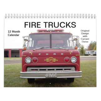 Camions d'incendie - Calendrier des 12 mois