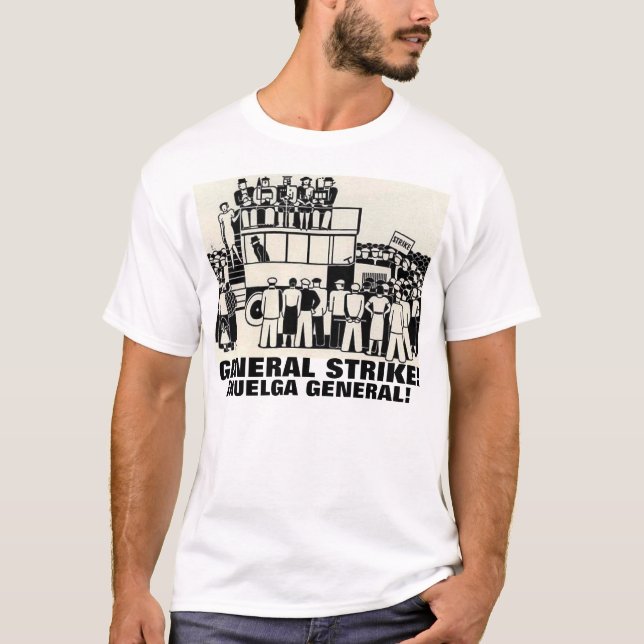 camiseta de général de hulga de T-shirt de grève (Devant)