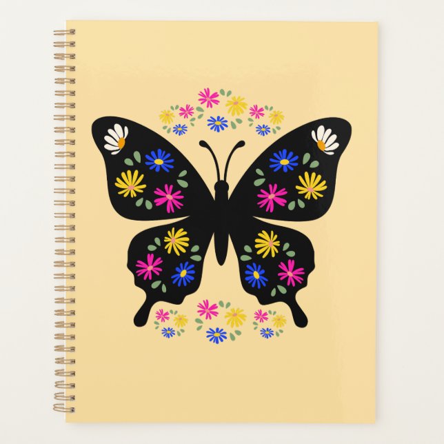 Camiseta mariposa con flores multicolor (Devant)