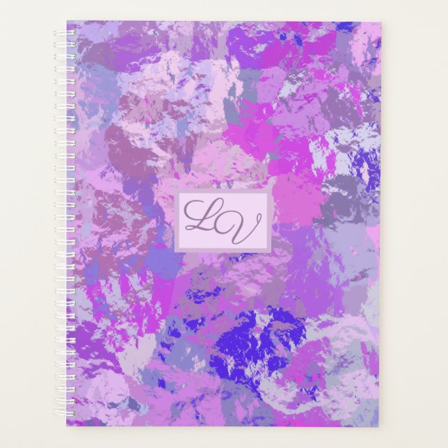 Camo Abstrait tendance rose violet bleu (Devant)