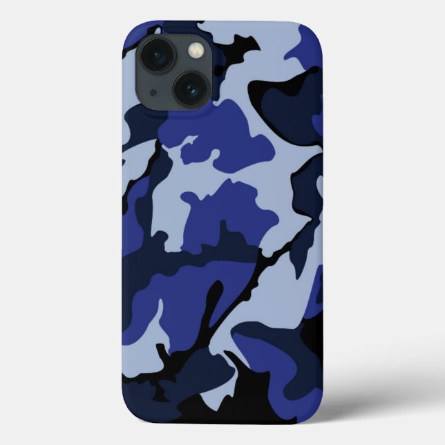 Camo bleu, iPhone 6/6s Tough Xtreme Coque (Verso)