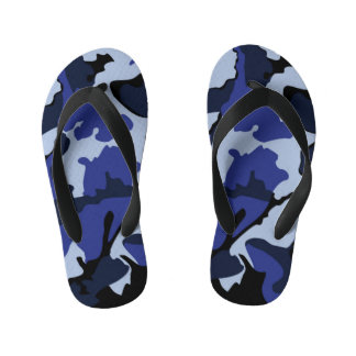 Camo Bleu, tongs pour enfants