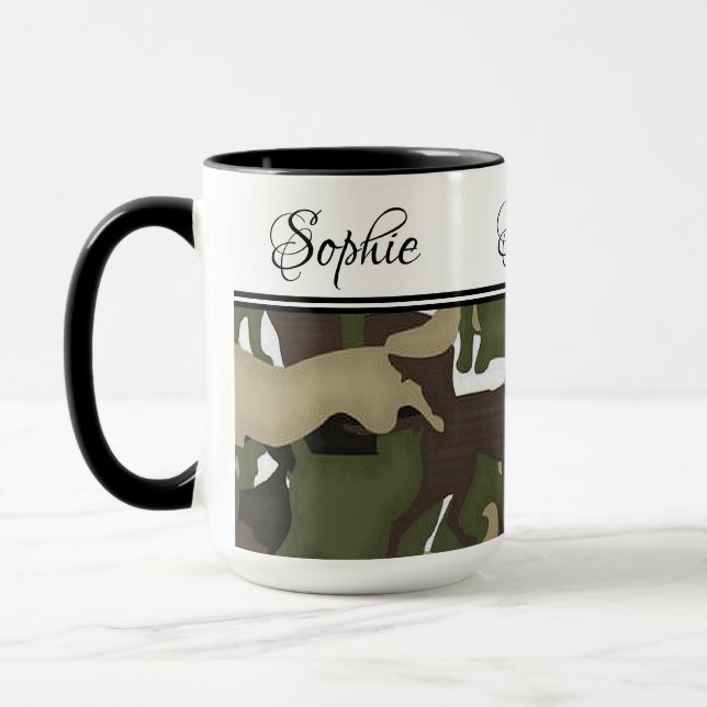 Camo Dogs Mug (Gauche)