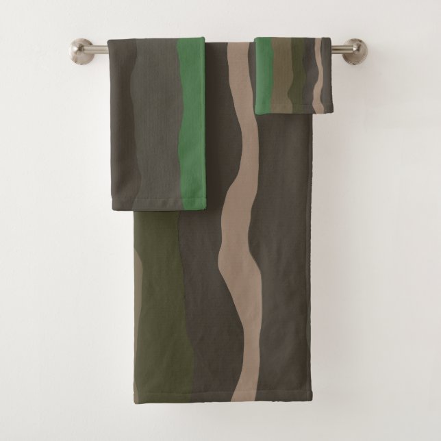 Camo et bandes abstraites vertes (En situation)
