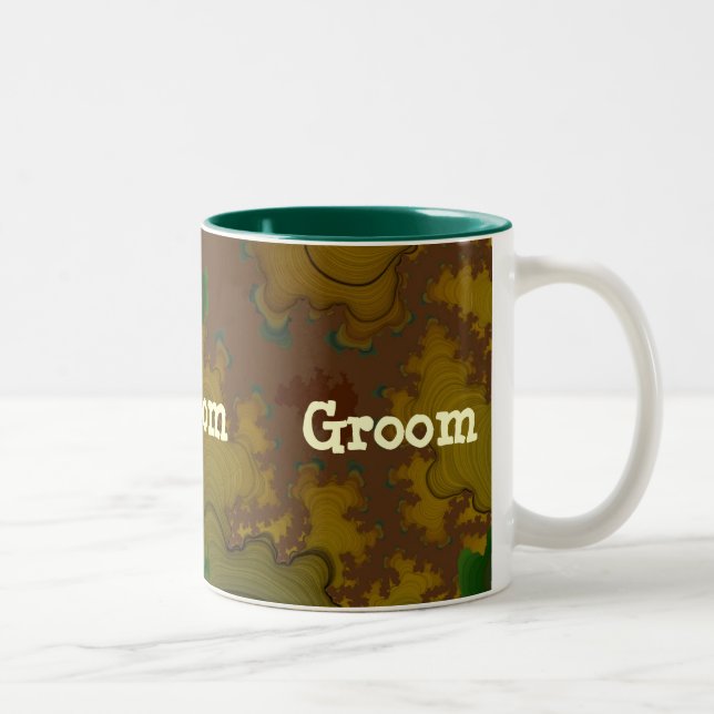 Camo Fractal Groom Mug (Droit)