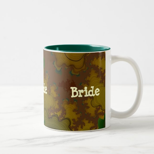 Camo Fractal Mariée Mug (Droit)