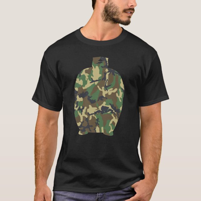  Camo Kamado BBQ Cadeau militaire T-shirt (Devant)