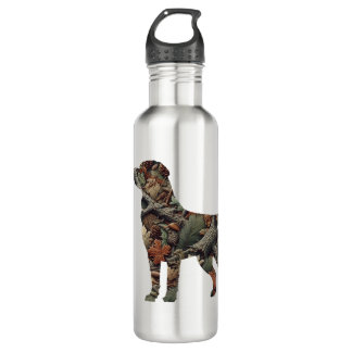 Camo Labrador Rétriever Bouteille d'eau inoxydable