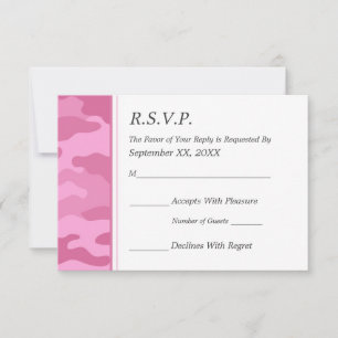 Camo Mariage militaire RSVP