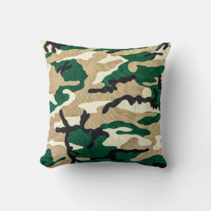 Camo militaire Camouflage de l'armée Coussin Jeter
