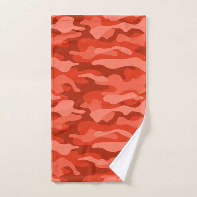 Camo monochrome Soda orange (Serviette à main)