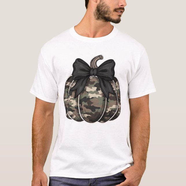 Camo Pumpkin T-Shirt Classique.png (Devant)
