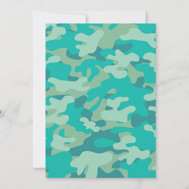 Camo turquoise et bleu (Devant)