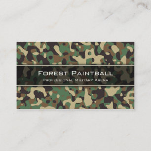 Camo Woodland, Carte de visite Camouflage Flecktar