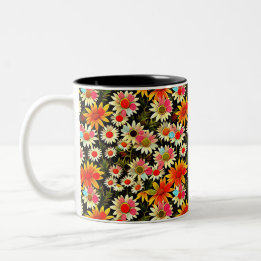 Camomilles en fleurs - Modèle floral 3 - Mug de ca