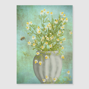 Camomilles et peinture d'abeille