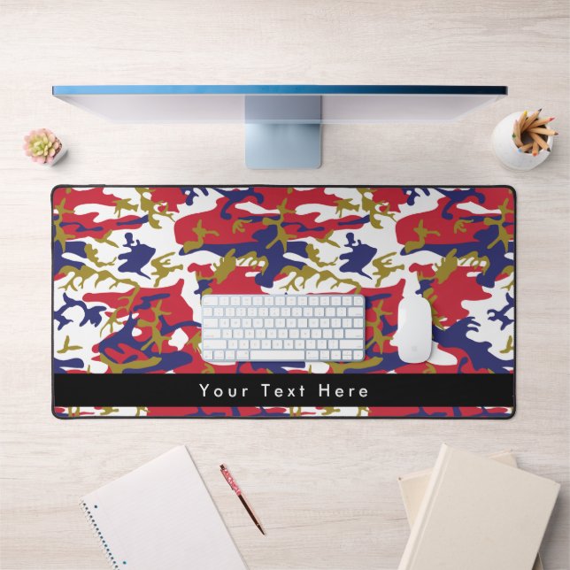 Camouflage, Bleu Blanc Rouge Or, Militaire, Armée (Bureau 1)