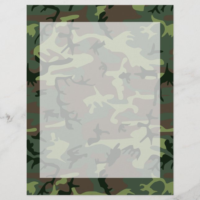 Camouflage Camo Green Brown Pattern (Devant)