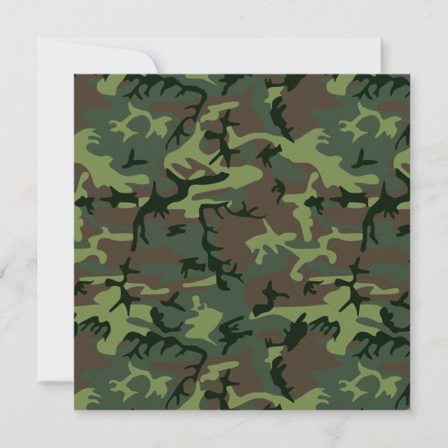 Camouflage Camo Green Brown Pattern (Devant)