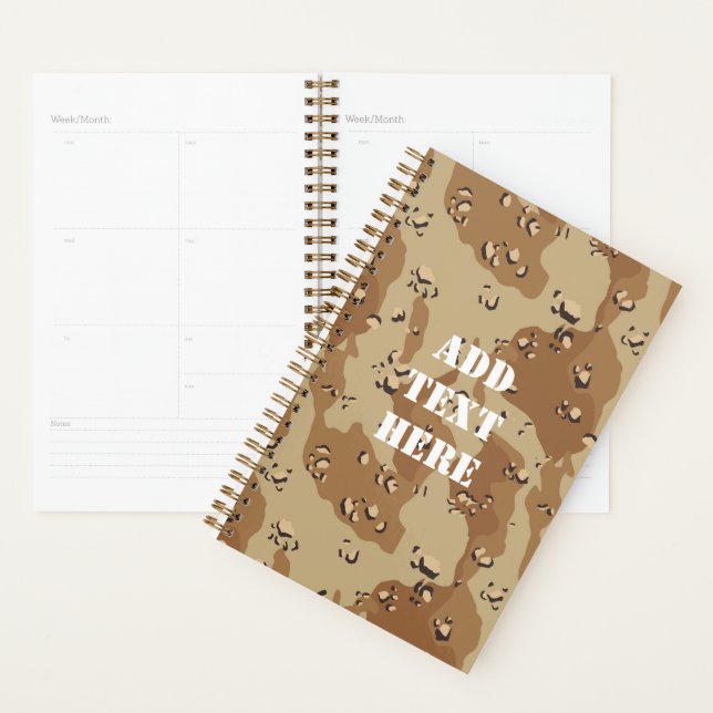 Camouflage du désert 'Chip de chocolat' militaire (Devant avec enveloppe)