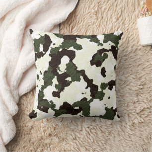 Camouflage gris Brown blanc Décor Coussin