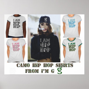 Camouflage Hip Hop Shirts Poster