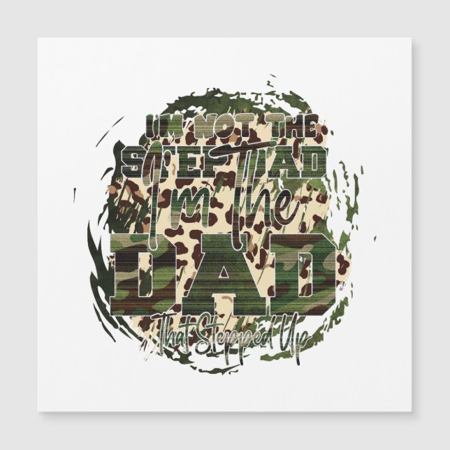 Camouflage "Je suis le père qui a monté" (Devant)