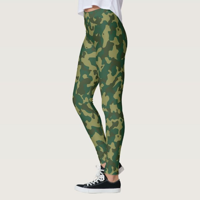 Camouflage militaire personnalisé Style 2 leggings (Gauche)