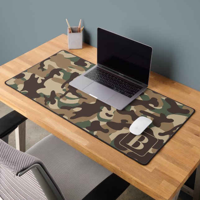 Camouflage Monogramme Personnalisé Forest Camo (Bureau 2)