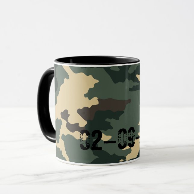 Camouflage Muster Sleeve For iPads Coffee Mug (Devant gauche)