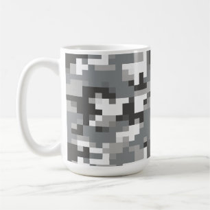Camouflage numérique gris Boisson Voyage Café Mug