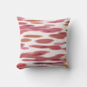 Camouflage rose Coussin
